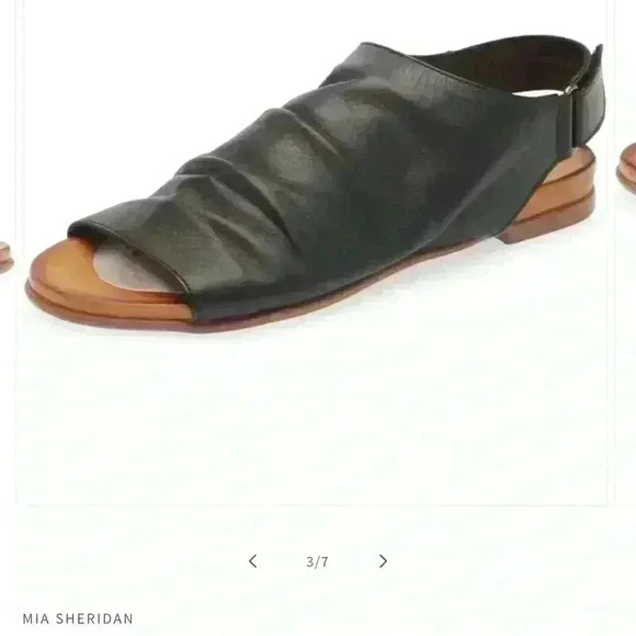 Sheridan Mia -Mya Women BlackSling BackSandals Flat Size EUR 41/US 10-10.5